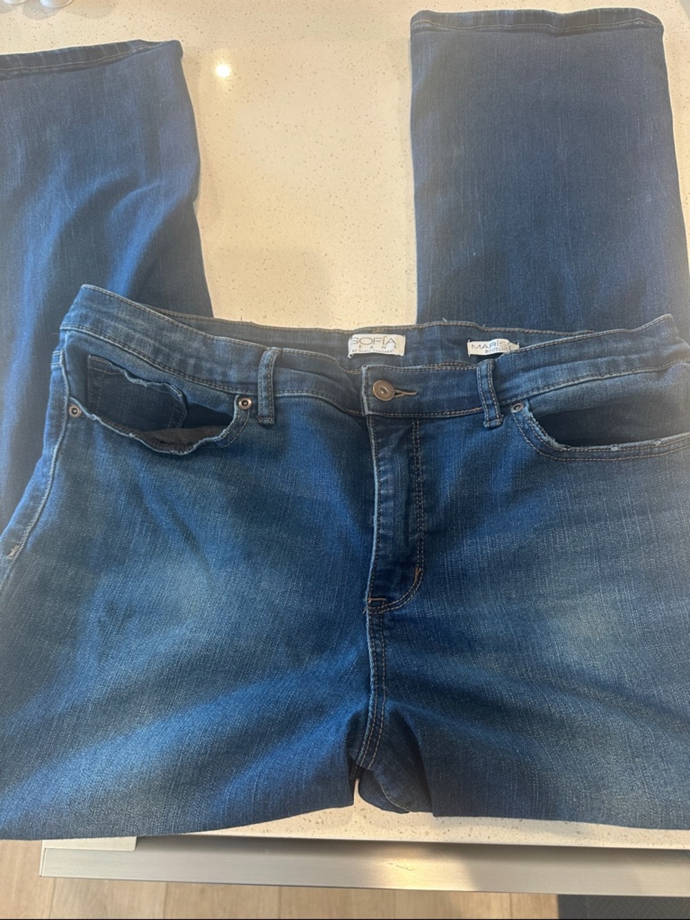 sofia by sofia vergara Dark Blue Boot Cut Jeans